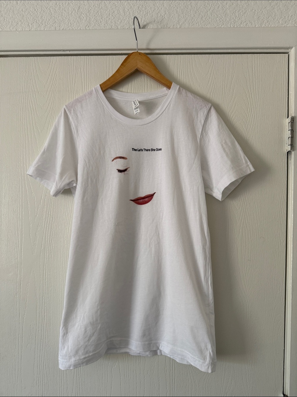 Like New The La’s There She Goes Music Lyric Short Sleeve Tee Women’s Small